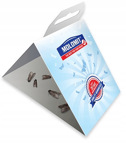 2X FEROMONOWA PUŁAPKA NA MOLE ODZIEŻOWE UBRANIOWE Producent Molomit