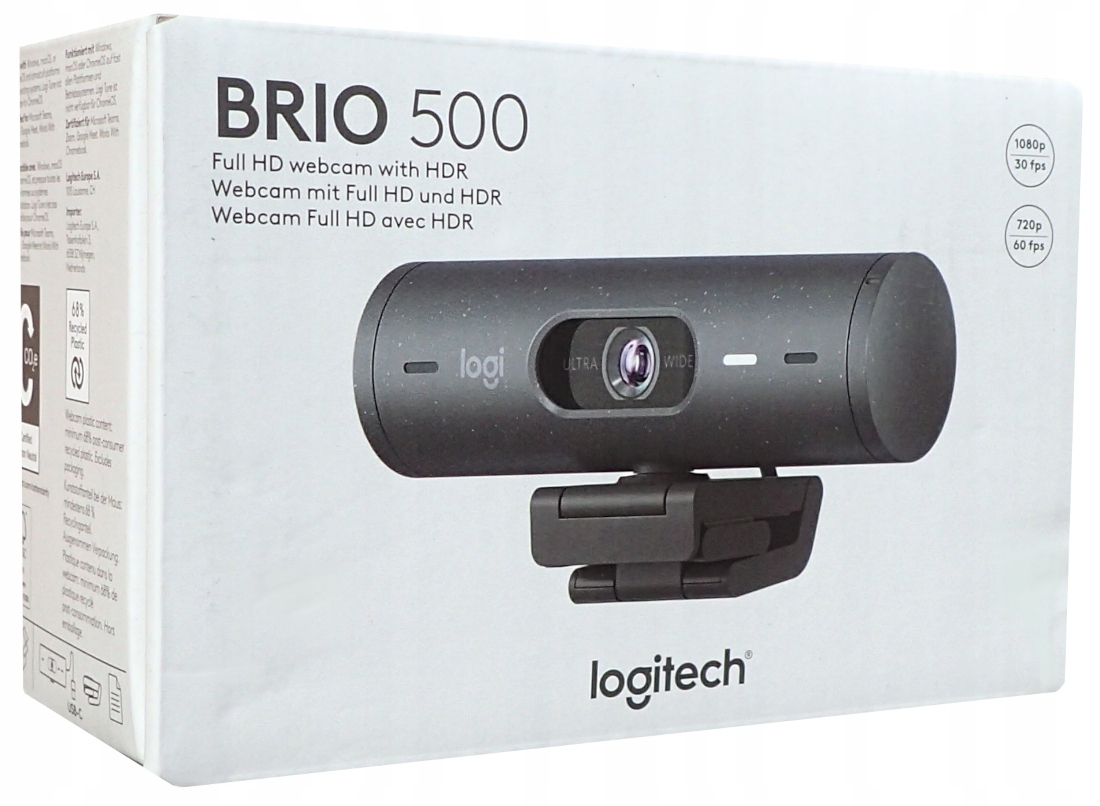 Internetová kamera do počítača notebooku WebCam Logitech Brio 500 FullHD