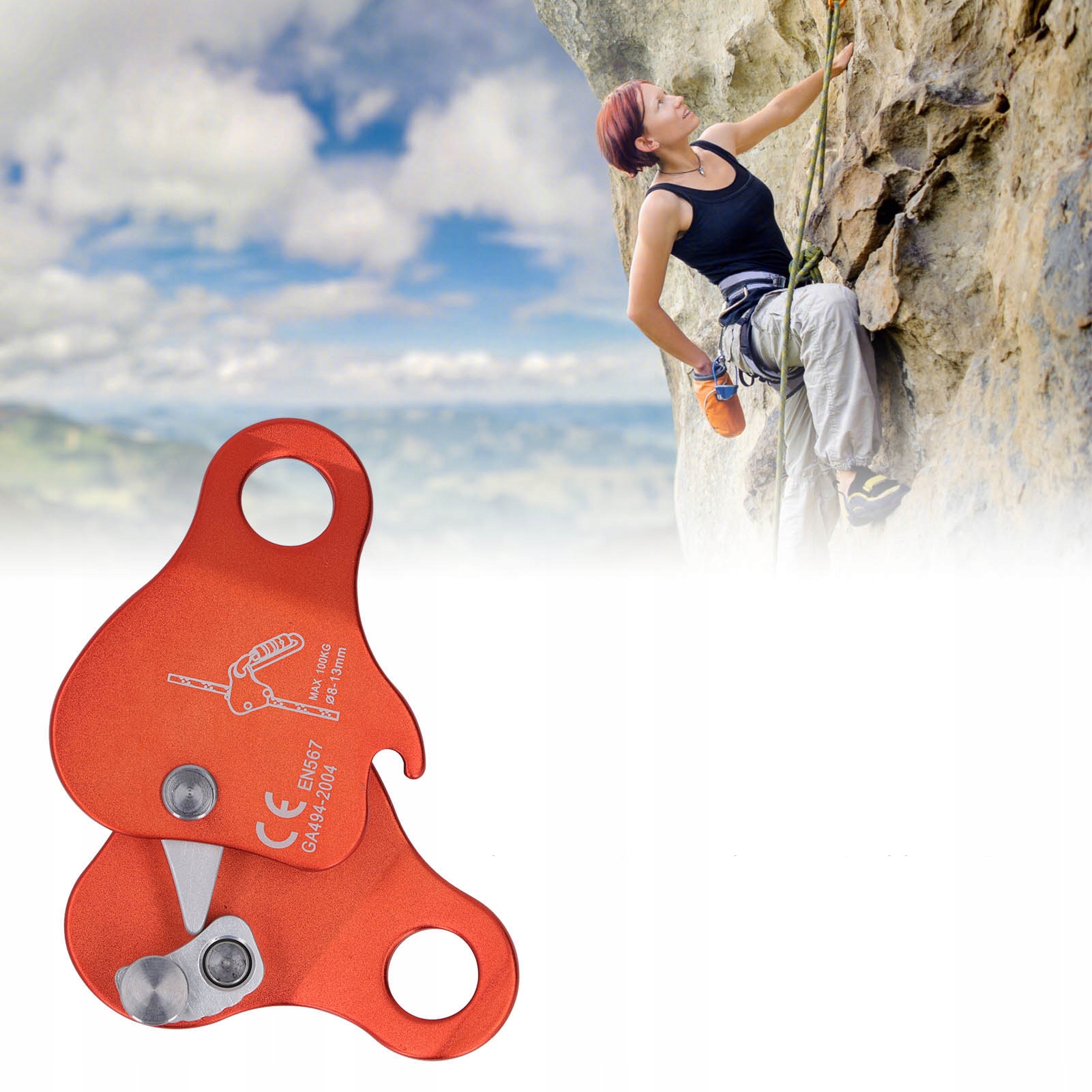 ZABEZPIECZENIE LINY GRAB WSPINACZKA SKAŁKOWA Marka bez marki