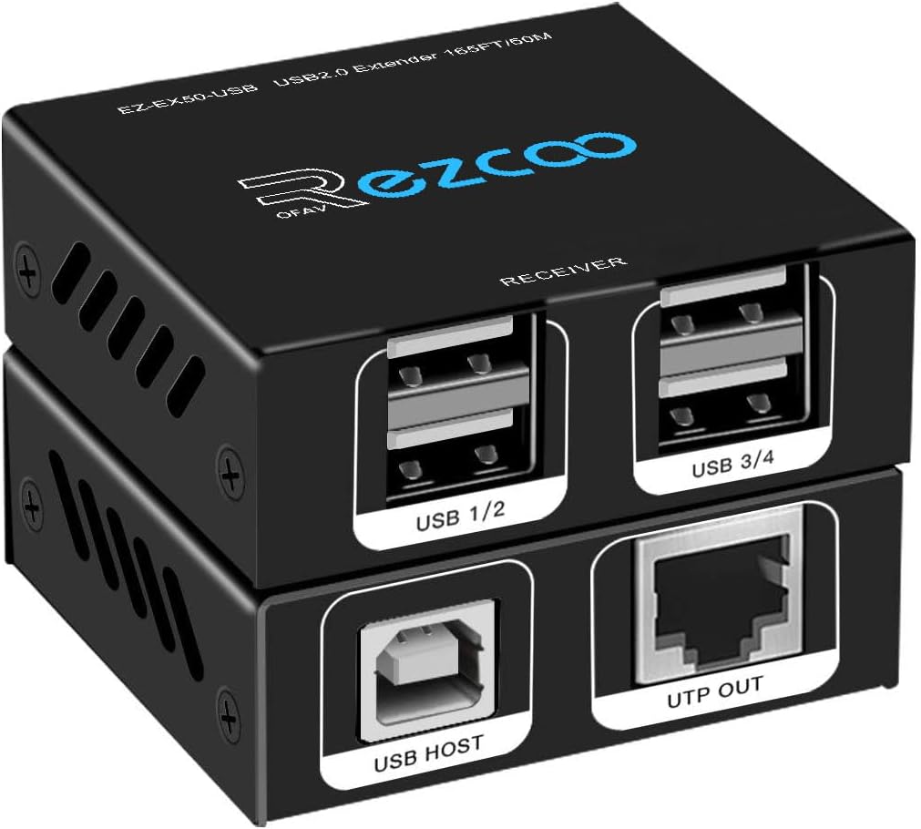 PRZEDŁUŻACZ USB z 4 Portami Ezcoo 2.0 Ethernet