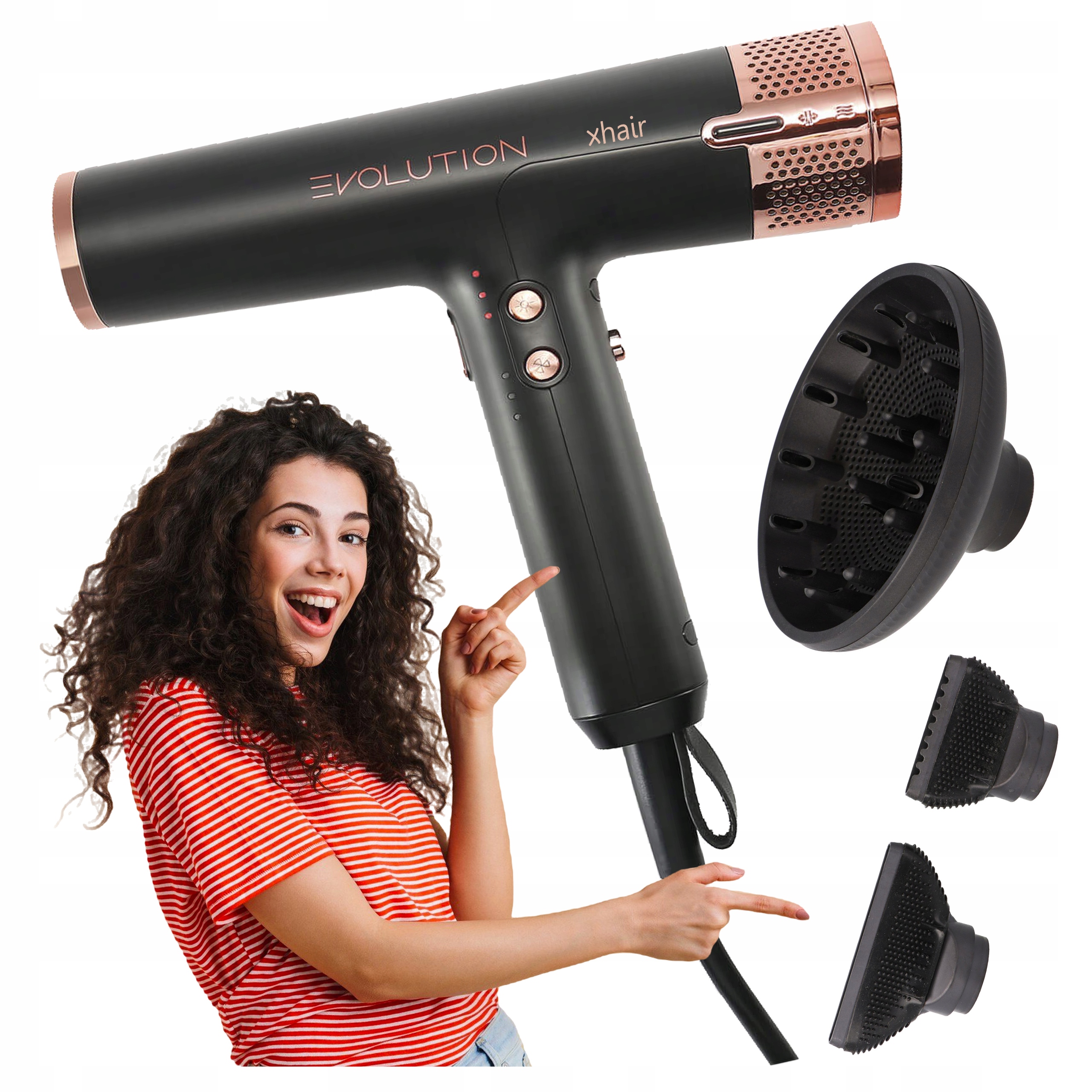 Profesionálna kadernícka sušička vlasov difuzér na ionizáciu nástavca