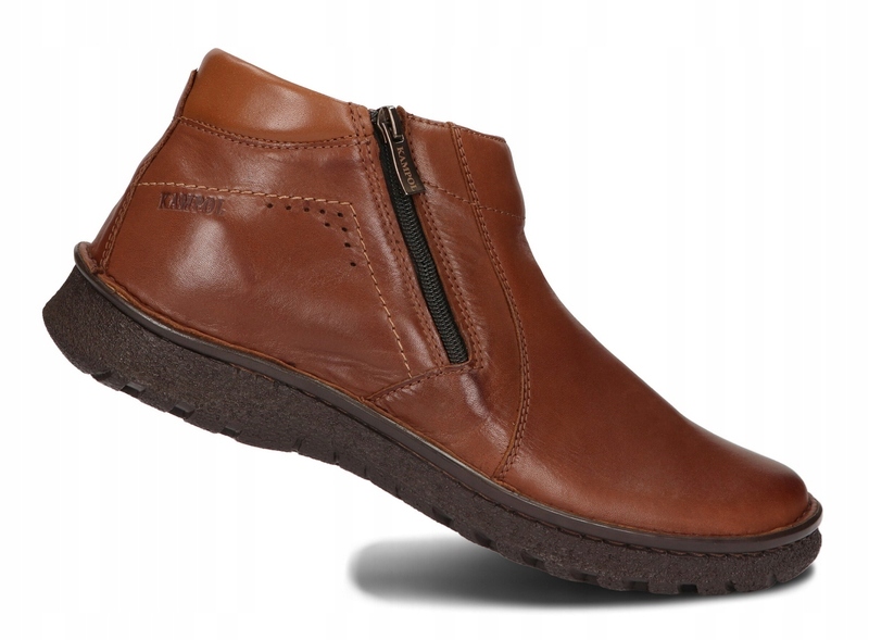 BUTY ZIMOWE MĘSKIE OCIEPLANE 130 JASNY BRĄZ 41