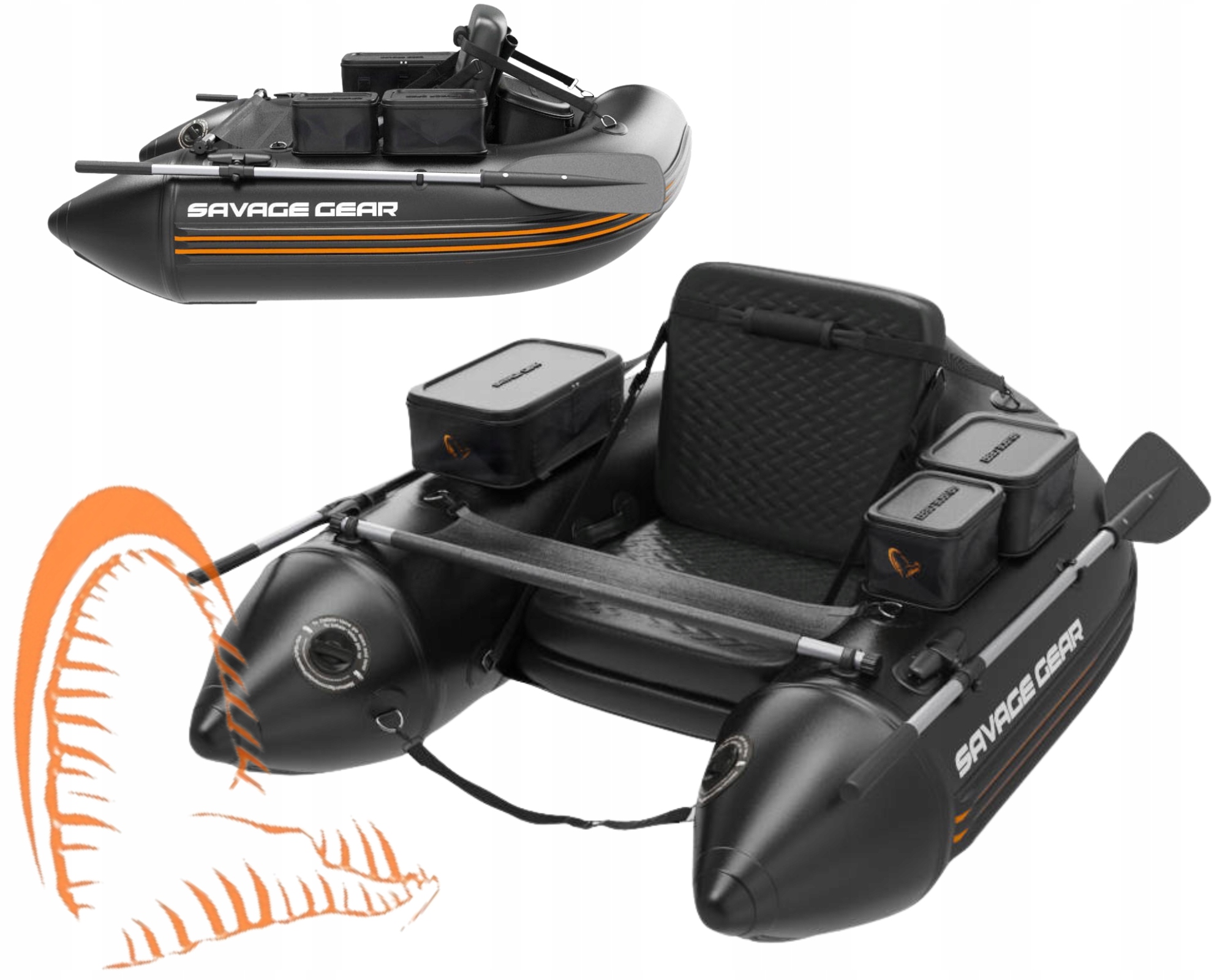 Pływadełko Belly Boat Savage Gear High Rider V2 170 3 Torby