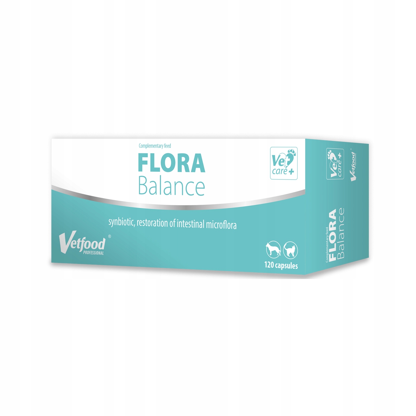 Levně Flora Balance pro kočky , pro psy Vetfood želatinové kapsle 120 ks