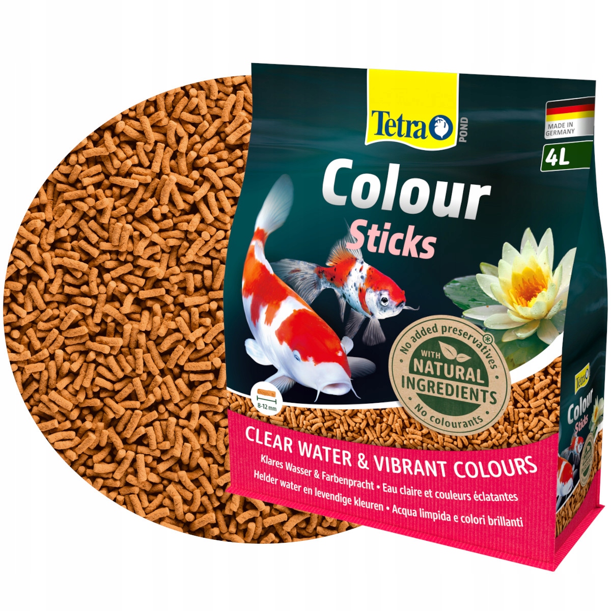 TETRA POND COLOUR STICKS 4L POKARM DLA RYB oczko wodne pałeczki