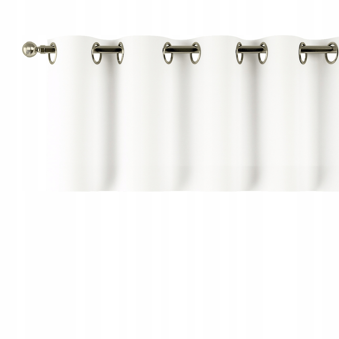 Lambrequin na kolieskach 260 x 40 cm biely