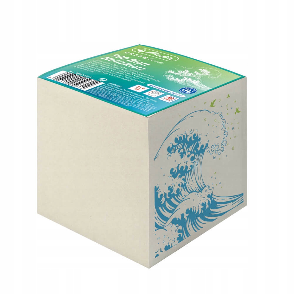 Notes kostka klejona 900 kartek 9x9cm 80g HERLITZ Rodzaj biurowe