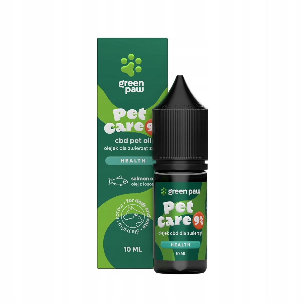 Klid pro vašeho mazlíčka Pet Care 9% Cbd olej Green Paw 10 ml