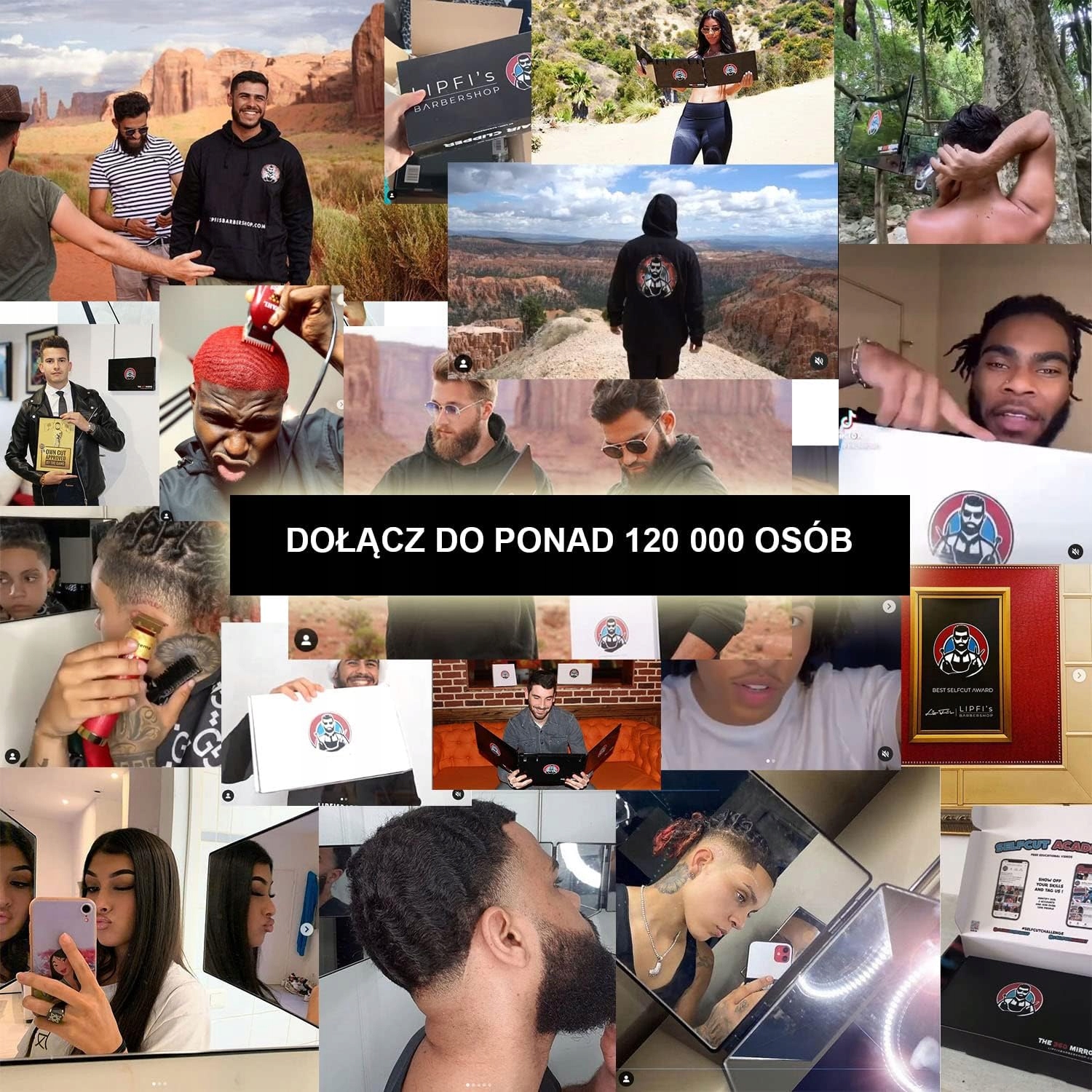 LUSTRO 360° 3 - KIERUNKOWE DLA MĘŻCZYZN TELESKOPOWE REGULOWANE SKŁADANE Szerokość produktu 90 cm