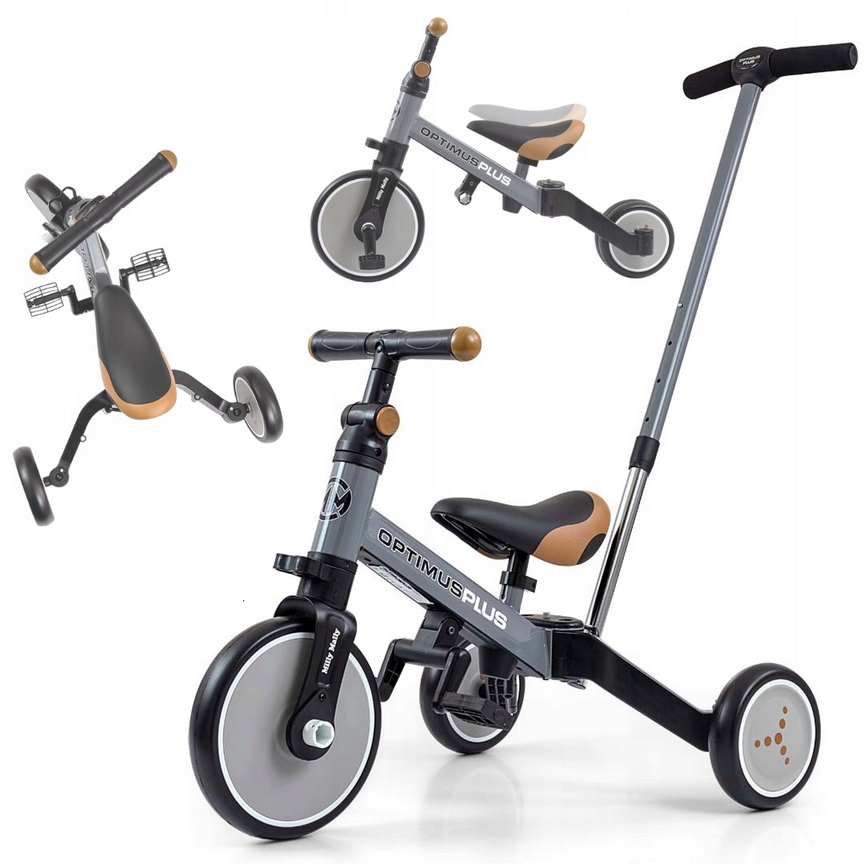 Milly Mally Rowerek 4W1 Optimus Plus Trójkołowy Biegowy