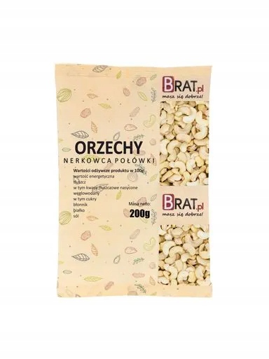 5 x Brat Kešu ořechy půlky 200 g