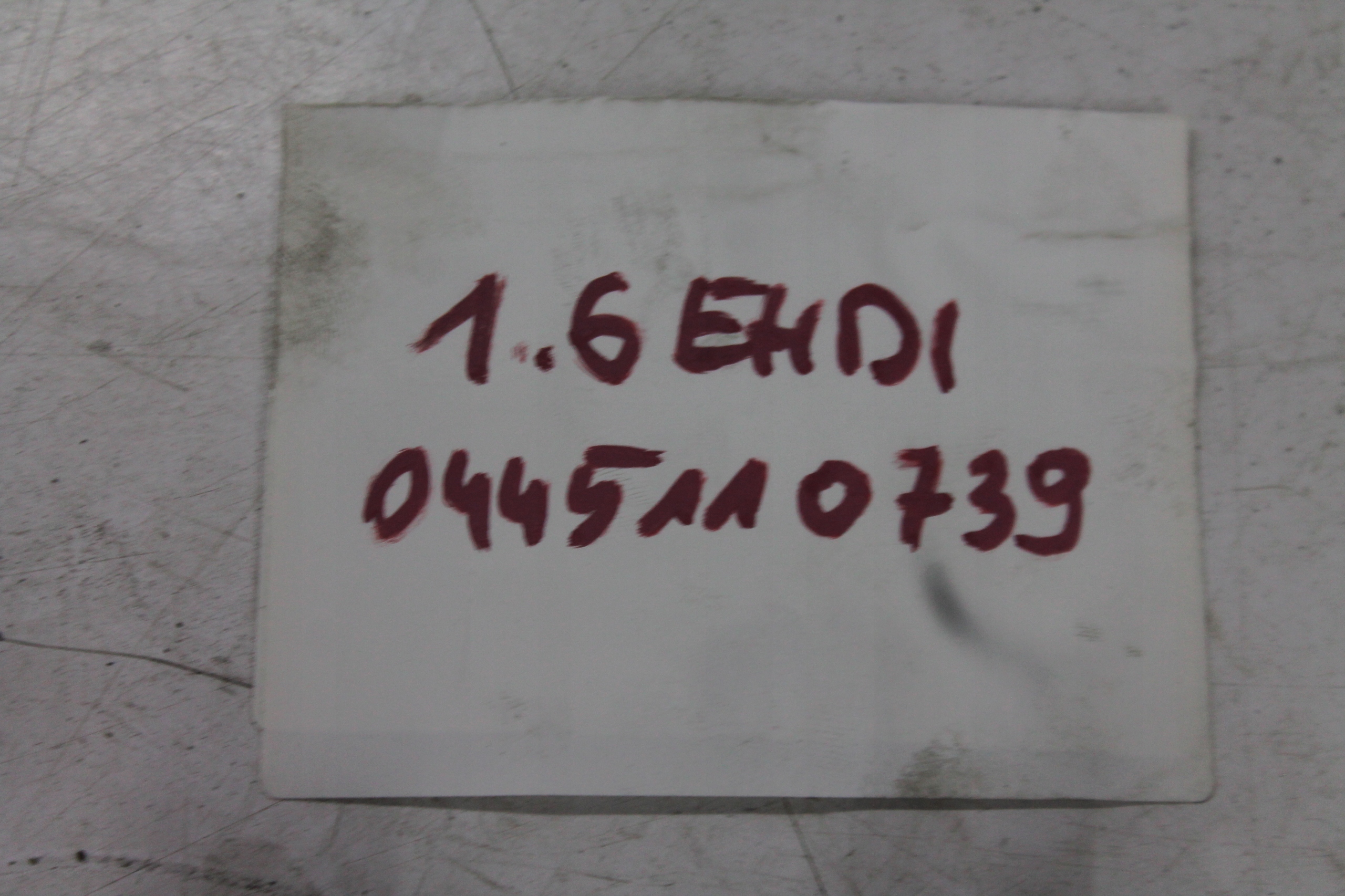 nozzle injector 0445110739 208 and 1.6 EHDI 12