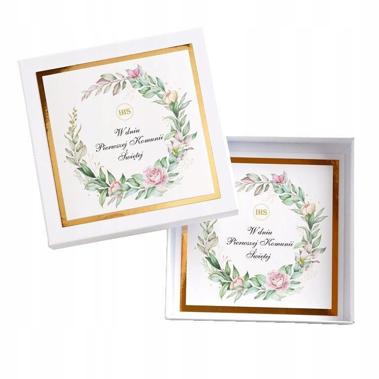 

Kartka w Pudełku Pamiątka Komunijna Komunia Święta