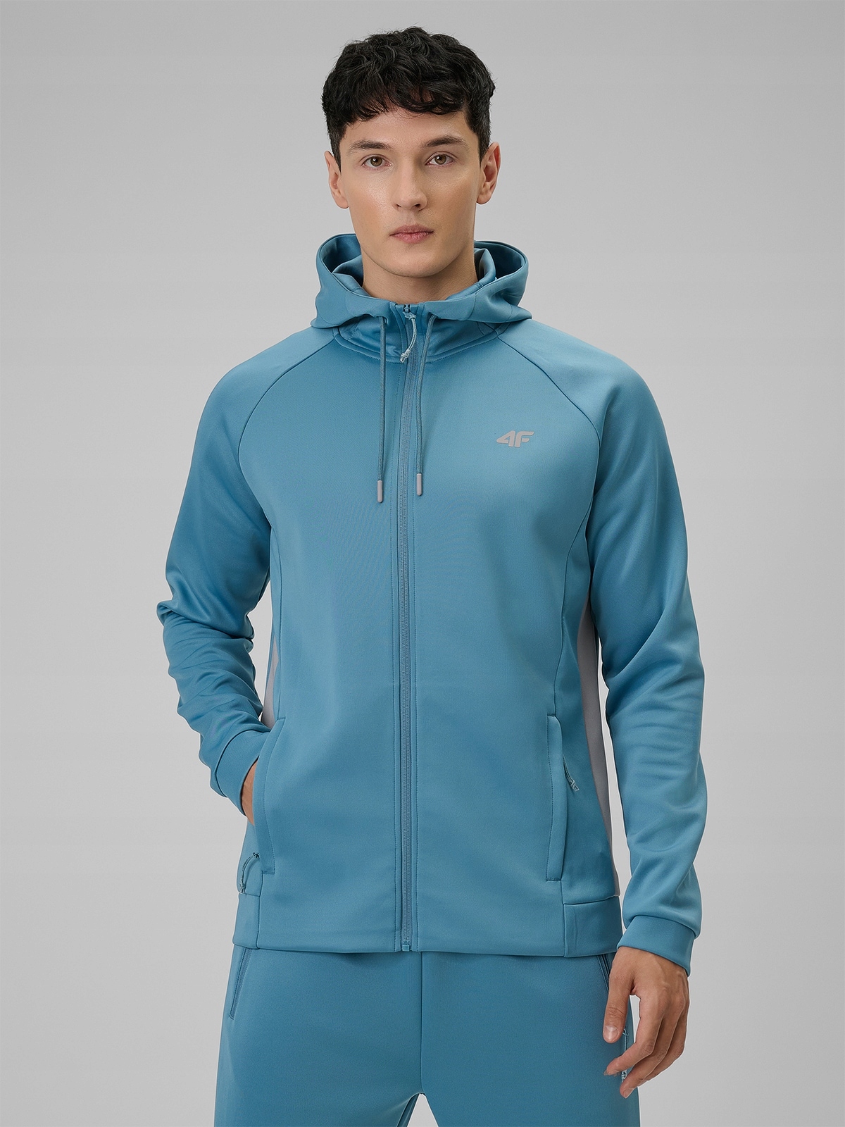 4F Mikina Modrá Regular 4FDRY M