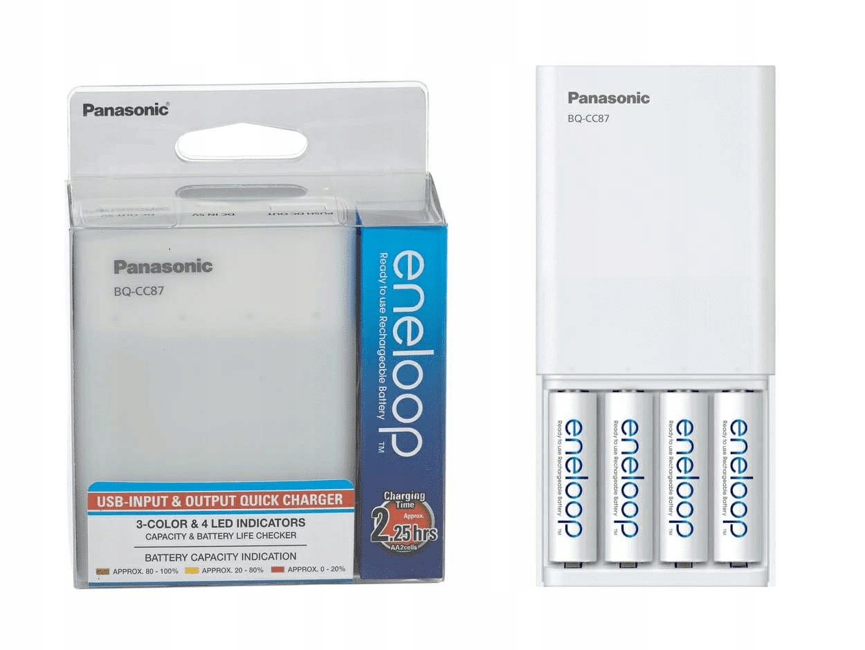 

Ładowarka Panasonic BQCC87 4x R6 Eneloop PowerBank