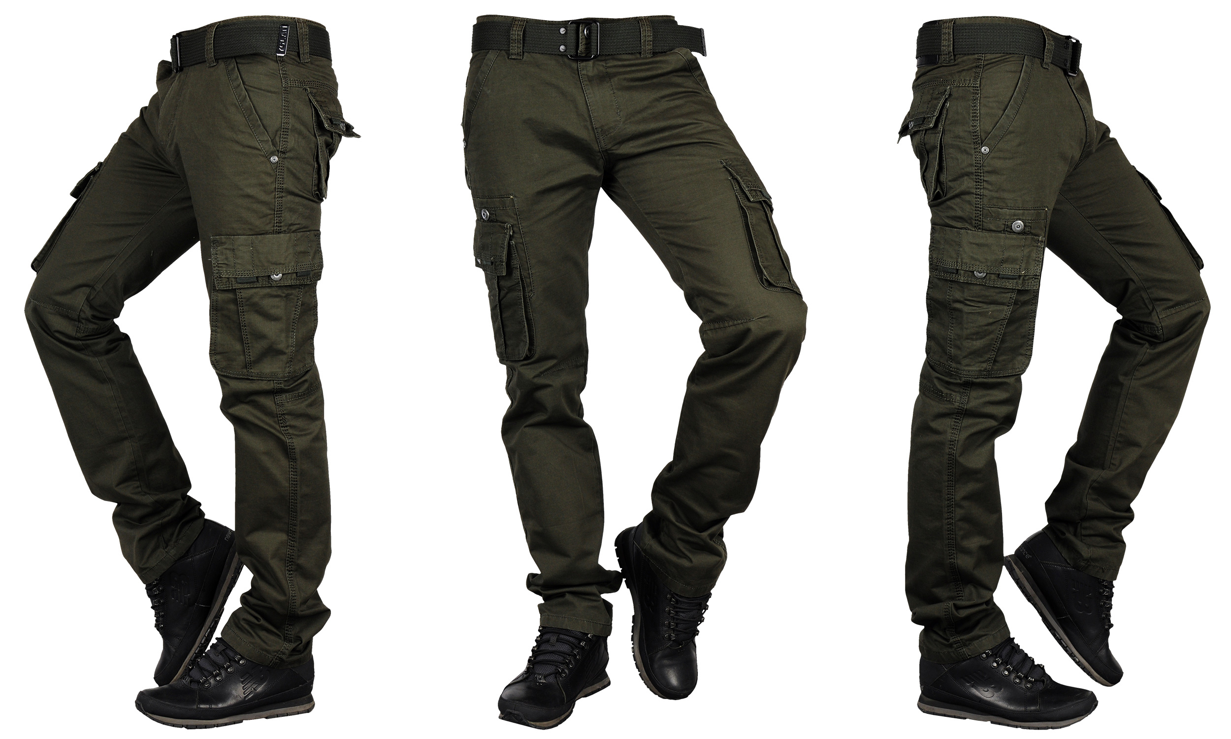 it079-4 roz. 42 ROBOCZE BOJÓWKI PASEK GRATIS Fason bojówki