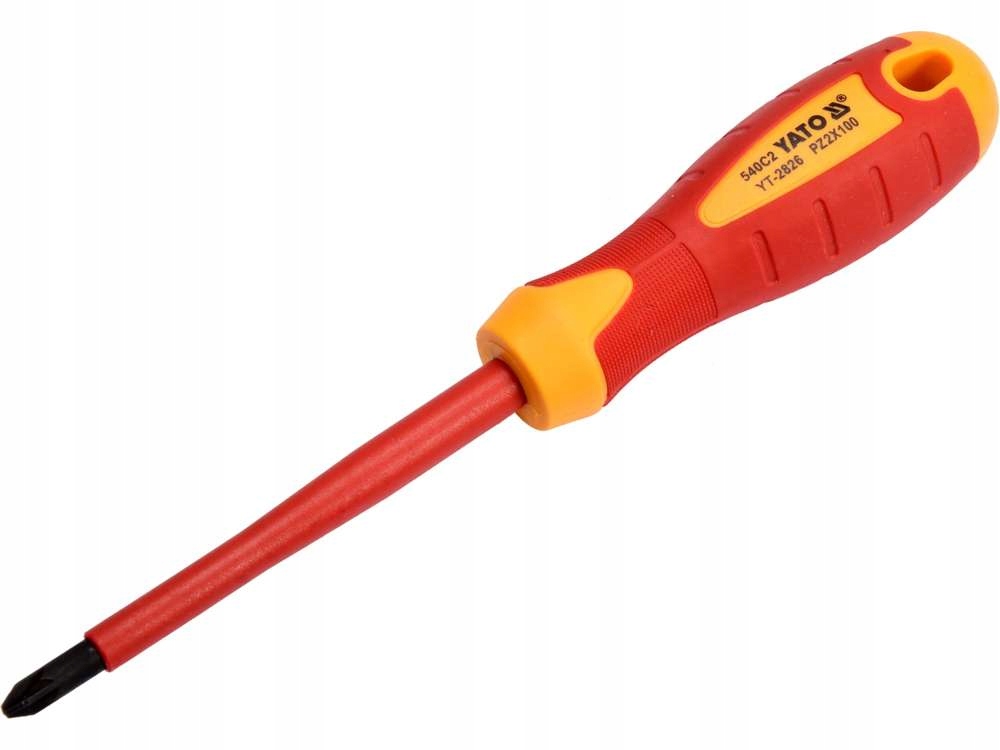 

Yato Wkrętak Izolowany PZ2x100mm Vde 1000V Krzyżak