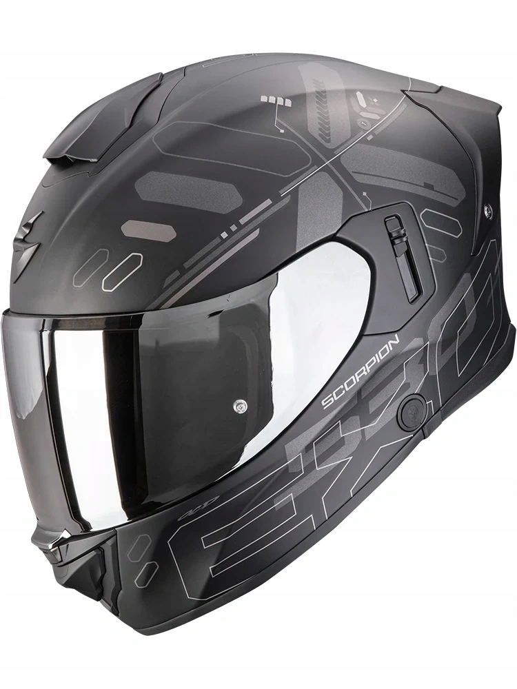 Integrálna motocyklová prilba Scorpion EXO-530 Air Fond Matt Black-Silver L