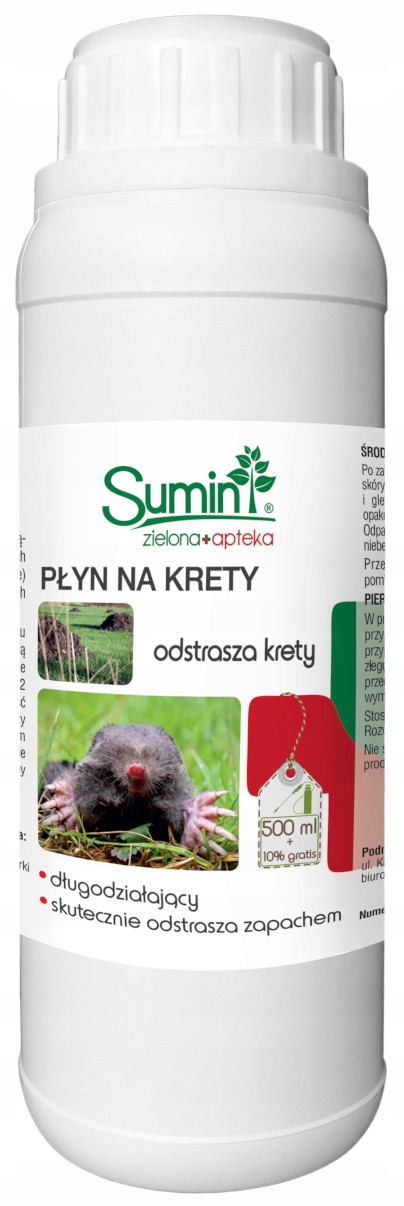 

Sumin Płyn na krety środek odstraszający 550 ml