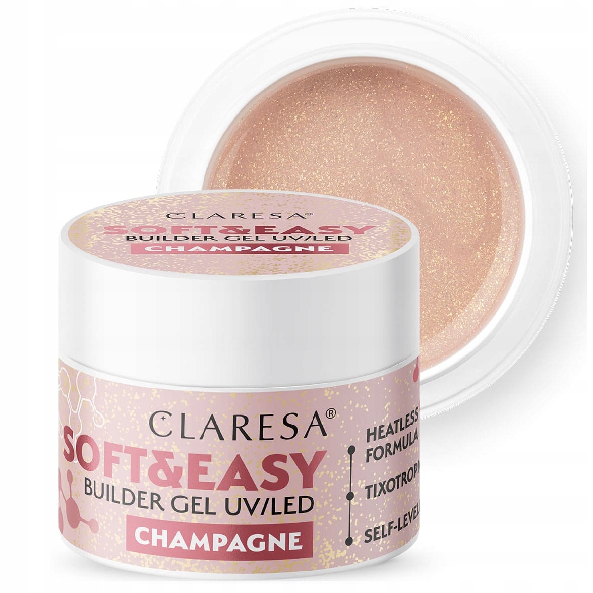 

Żel budujący Claresa Soft&Easy Builder Champag