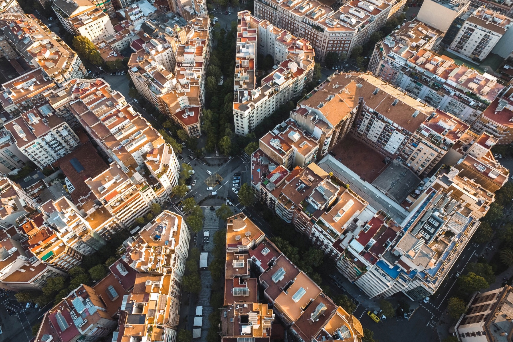 Fototapeta 3D ulice Barcelony na chodbě 400x280
