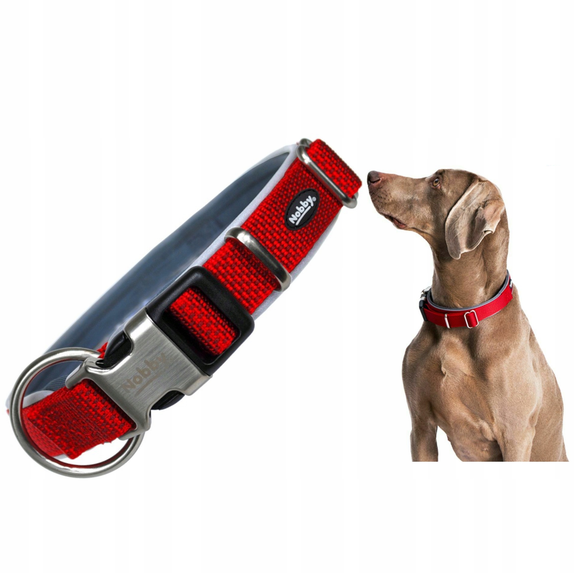 

Stylowa Obroża dla Psa Nobby Royal M-L Czerwona