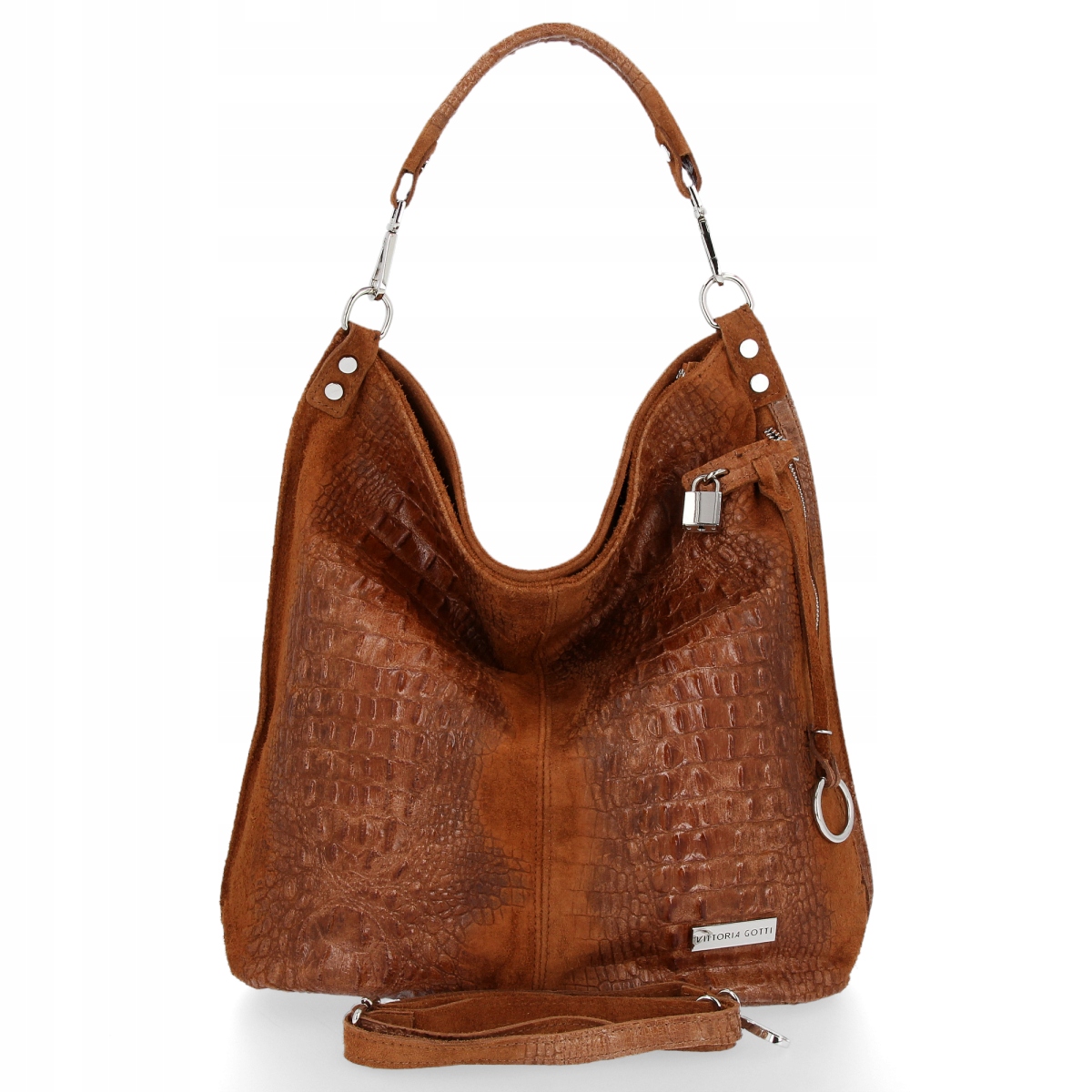 Kožená taška Vittoria Gotti XL s motivem Aligátora Ruda