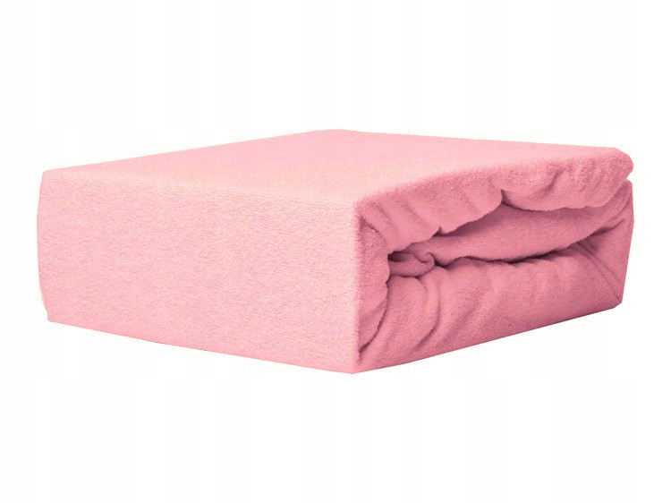 

Prześcieradło Frotte z gumką Grube 200x220 różowe