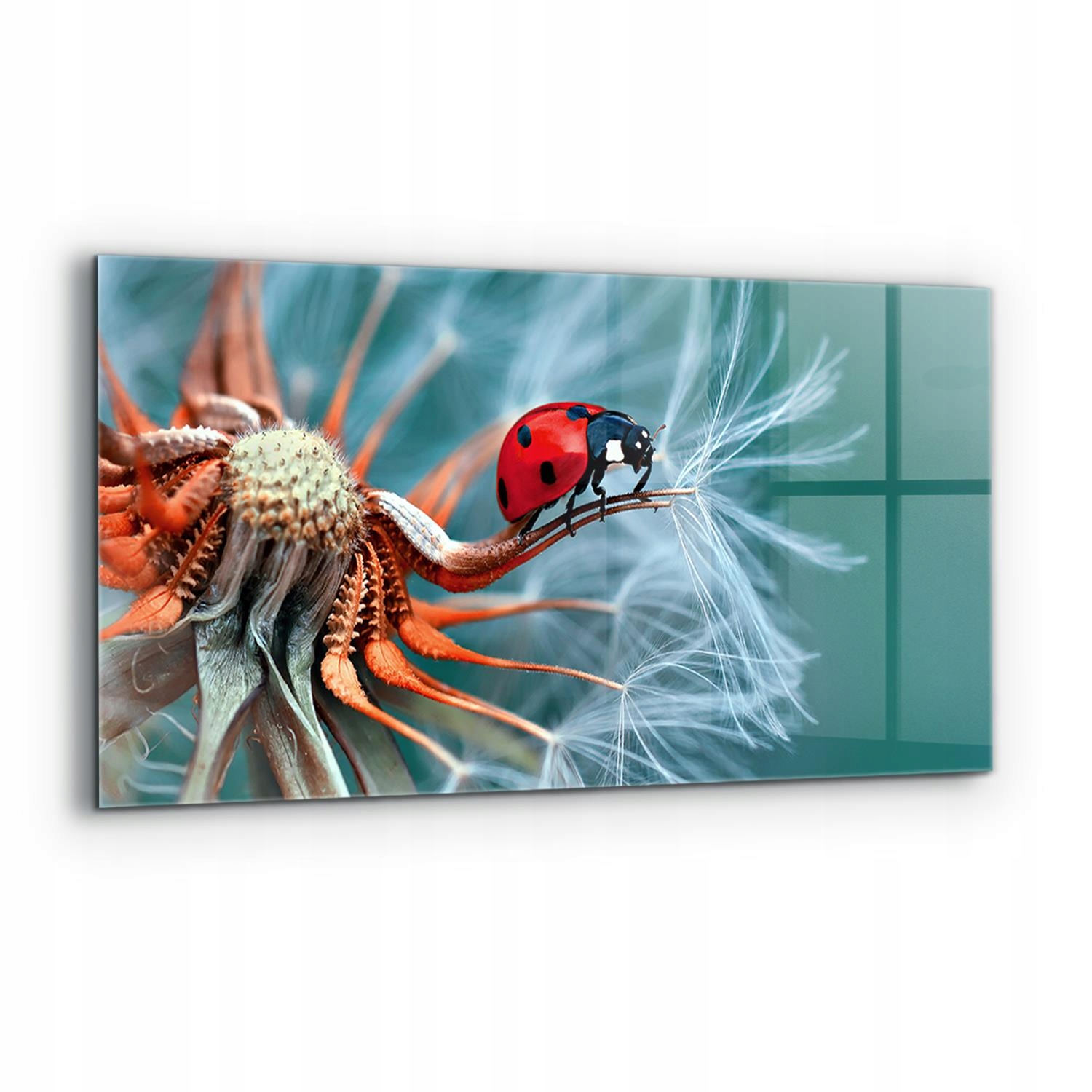 Dekoračný panel Lienka Chrobák Červený 120x60 cm