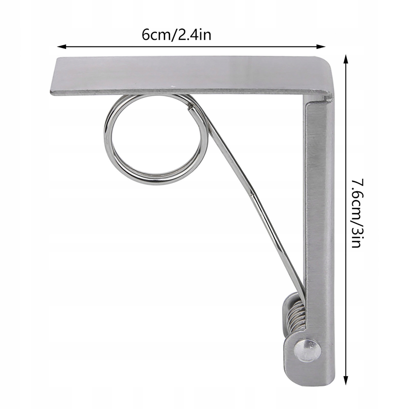 2X KLIPSY STALOWE UCHWYTY KLAMRY OBRUSU STOŁU Marka bez marki