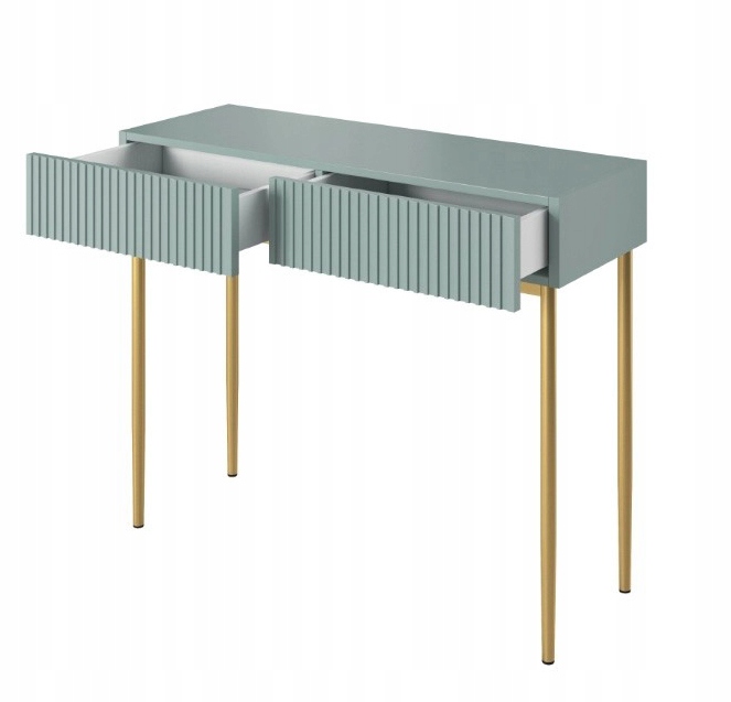 TOALETKA DO MAKIJAŻU KONSOLA na biżuterię szuflady NOWOCZESNA GLAMOUR 100CM Kod producenta 61154