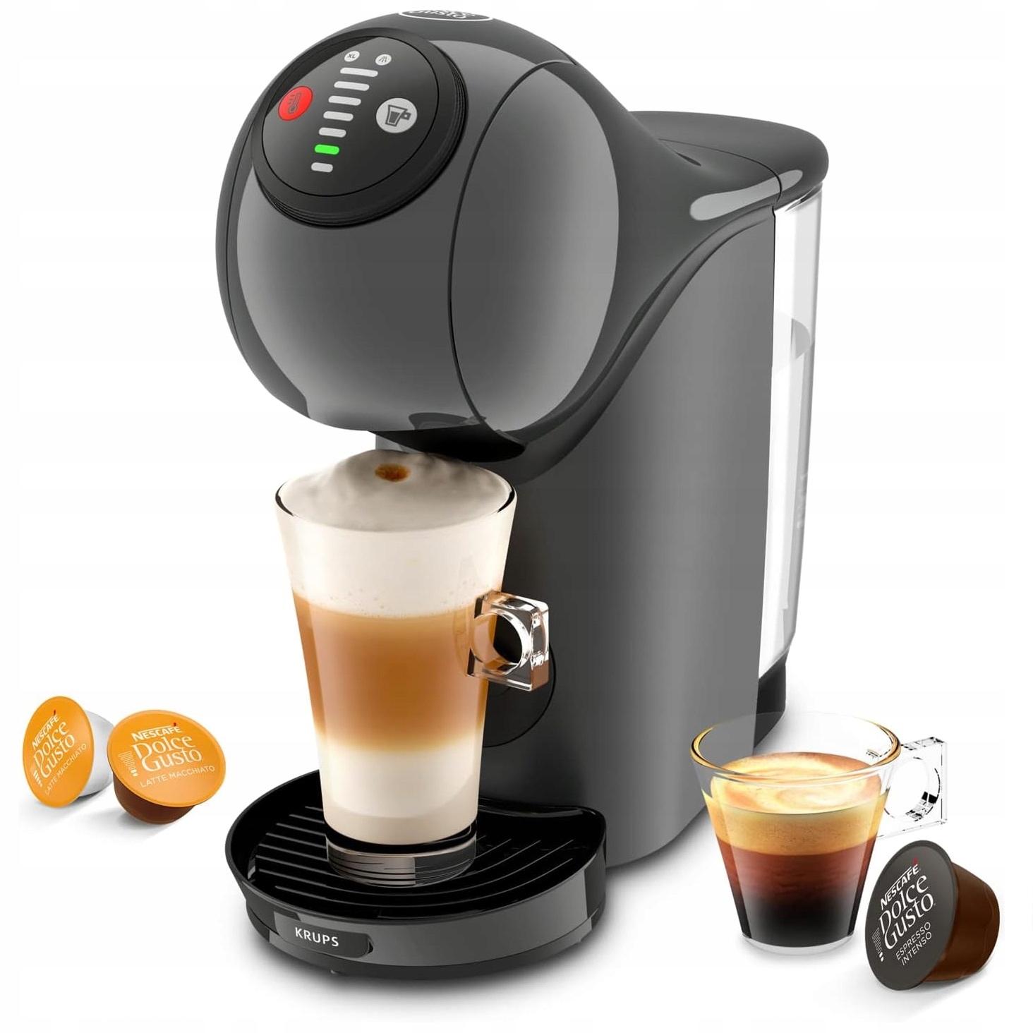 Kávovar na espresso Krups Nescafe Dolce Gusto Genio S Antracit KP243B10
