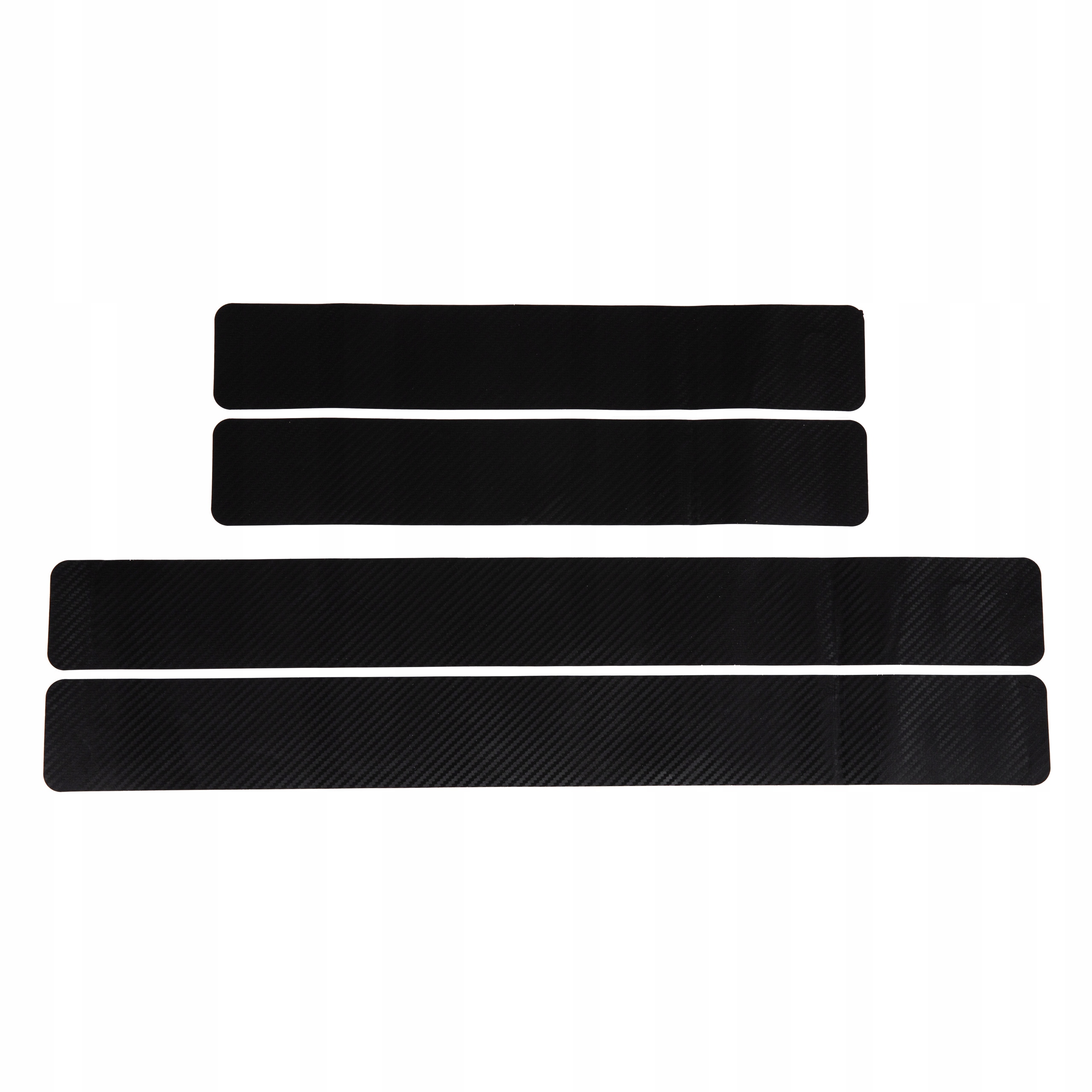 4x NAKLEJKI NAKŁADKI OCHRONNE NA PROGI DRZWI FOLIA CARBON ZESTAW