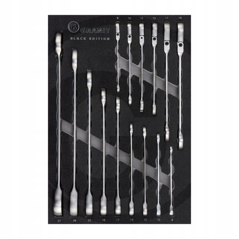 BLACK EDITION Zestaw kluczy grzechotkowych 15-e