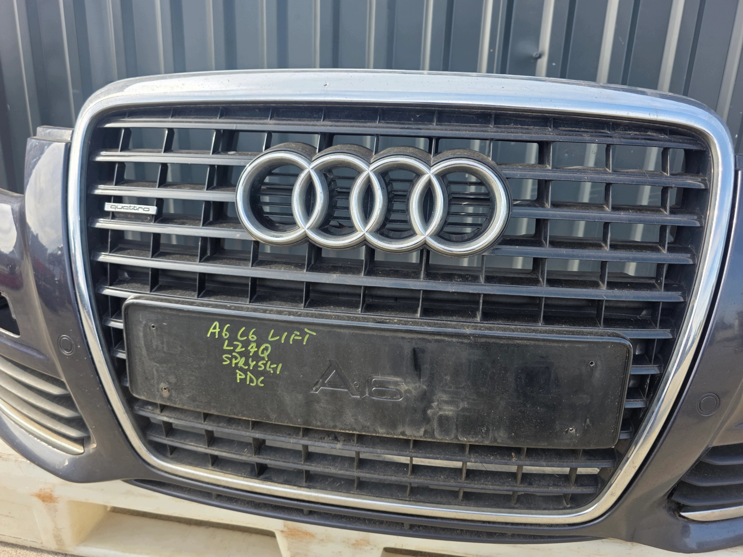 bumper front AUDI A6 C6 LIFT LZ7Q washers PDC KOMPLET 2008-2011 original !