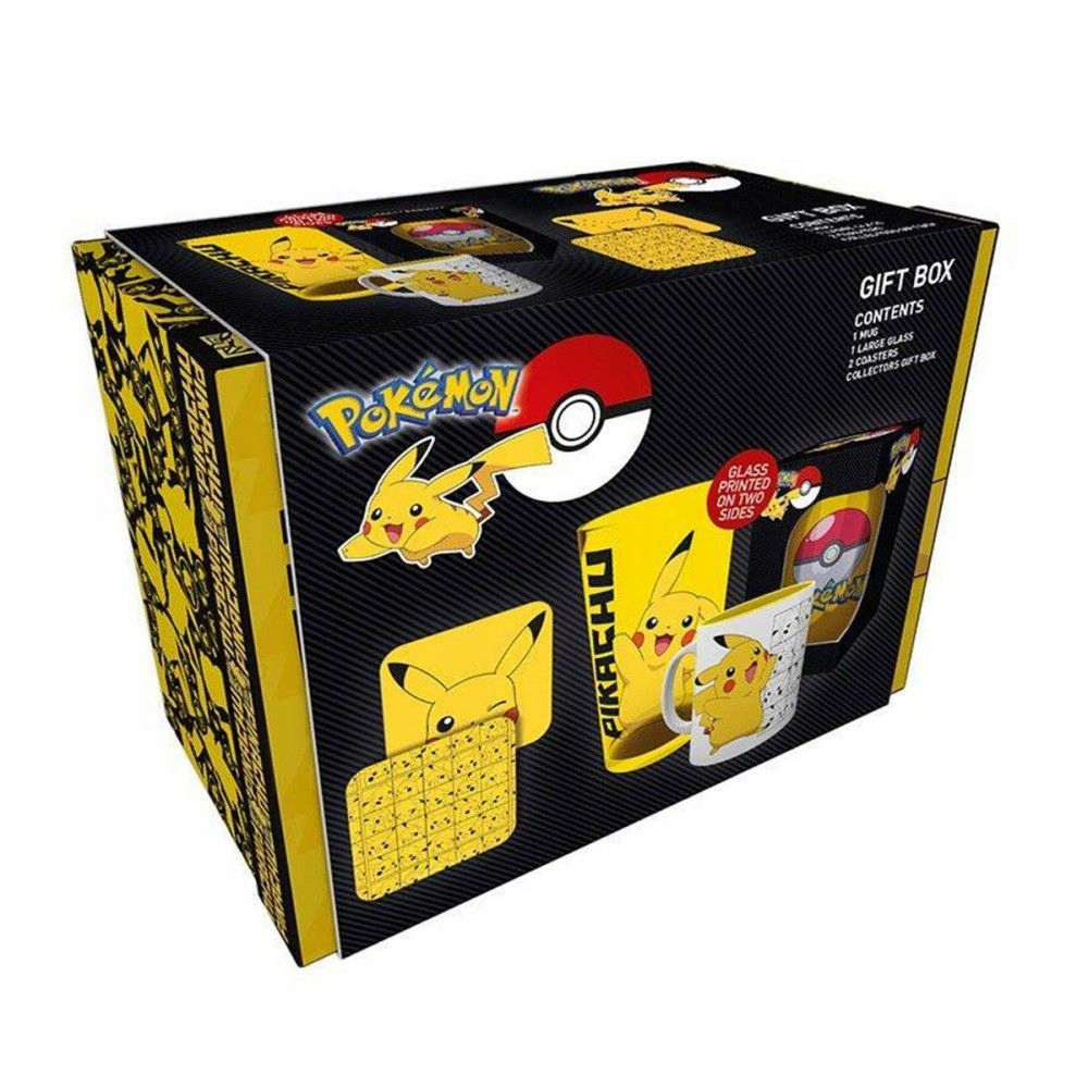 

Pokemon: Pikachu (KUBEK+SZKLANKA+2 Podkładki)