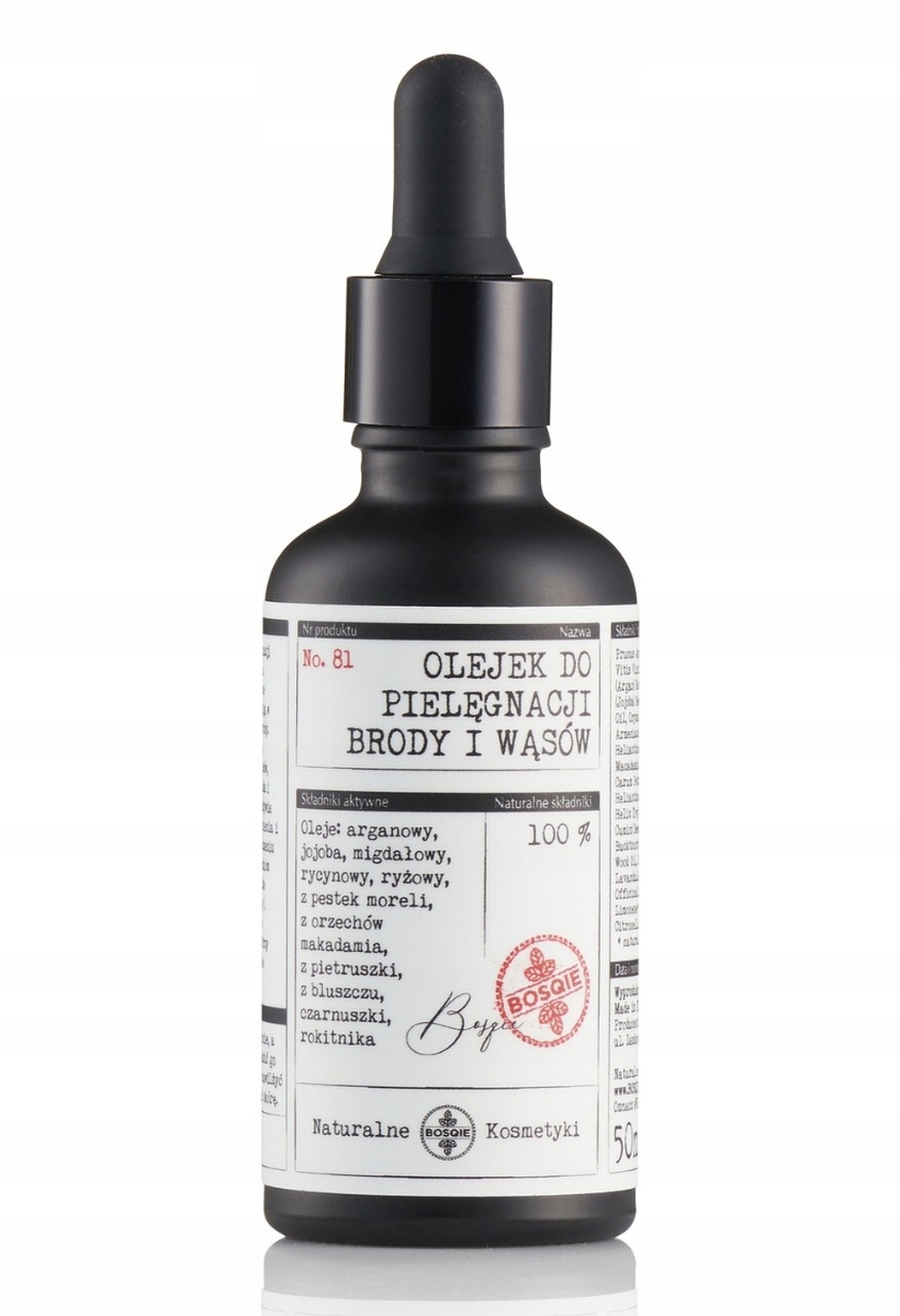 Bosqie Přírodní olej pro péči o vousy a knír