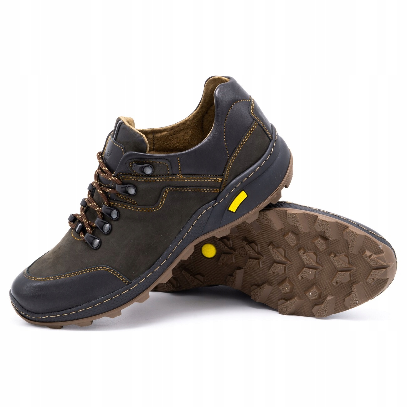 

Buty Męskie Skórzane Trekkingowe 515 Brąz 45