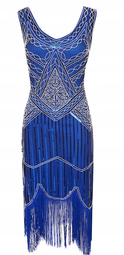 Šaty Flitrové Gatsby 20. Léta Silvestr S