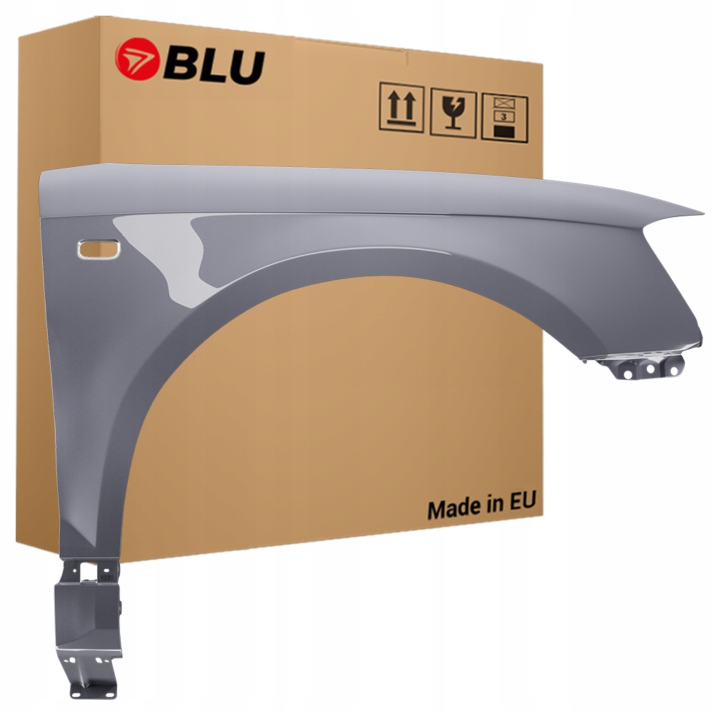 Blu Blatník Audi A3 8P LY7J pravý stříbrný 03-08 přední Pozink AvusSilber