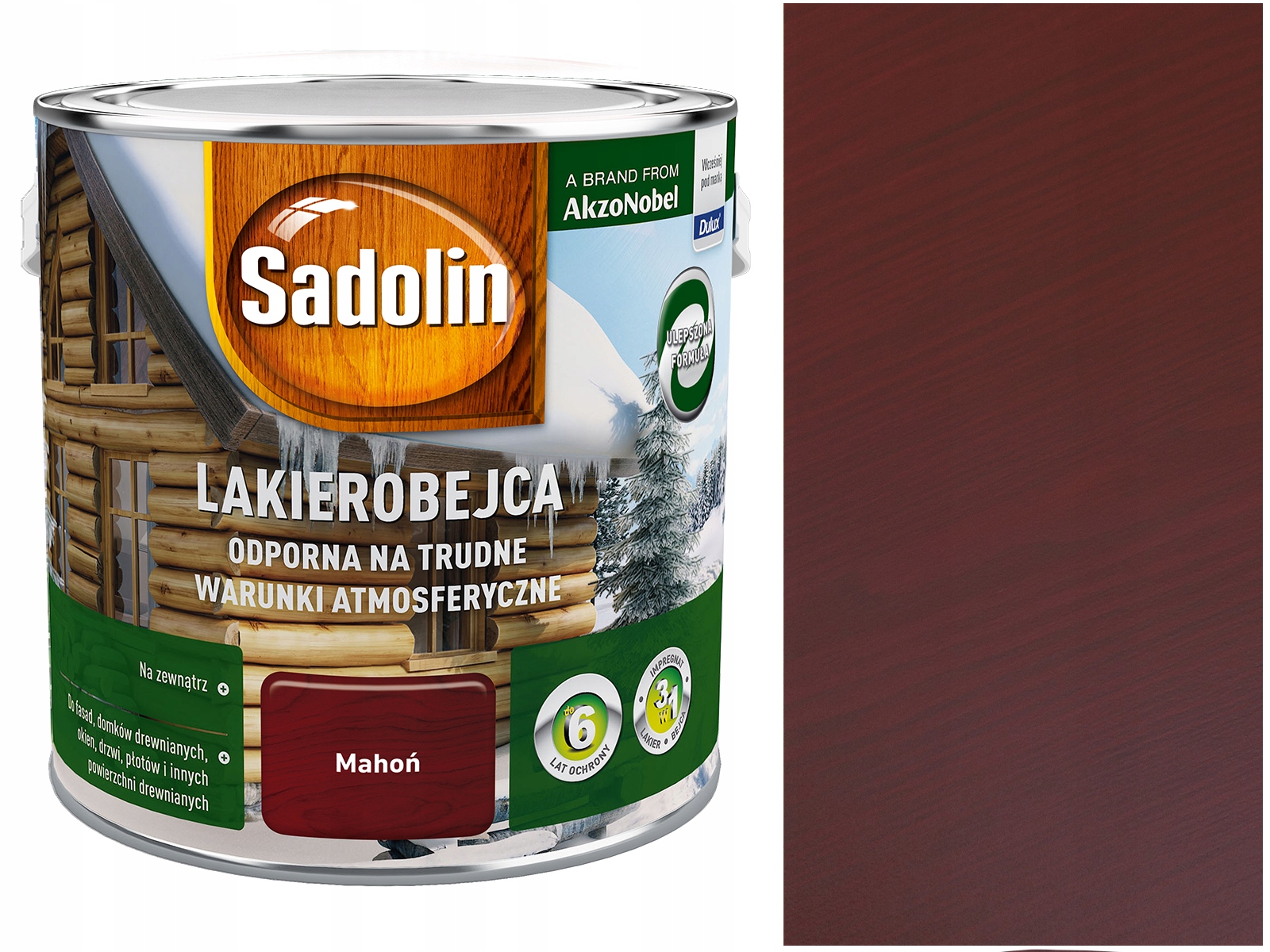 

Sadolin Lakierobejca Odporna Mahoń 0,75L