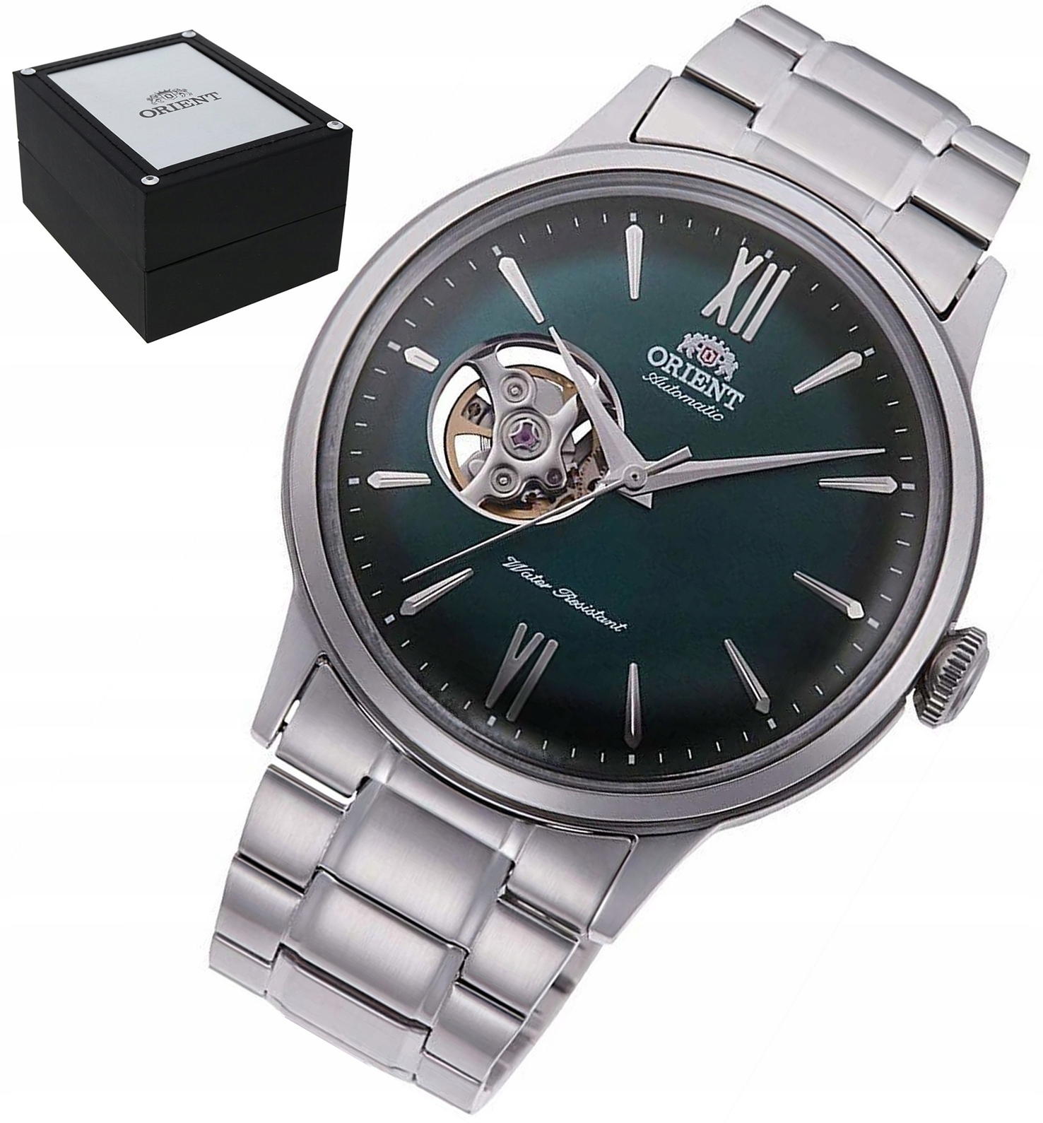 Pánské Hodinky Orient RA-AG0026E30B Automat Open Heart Klasické Box