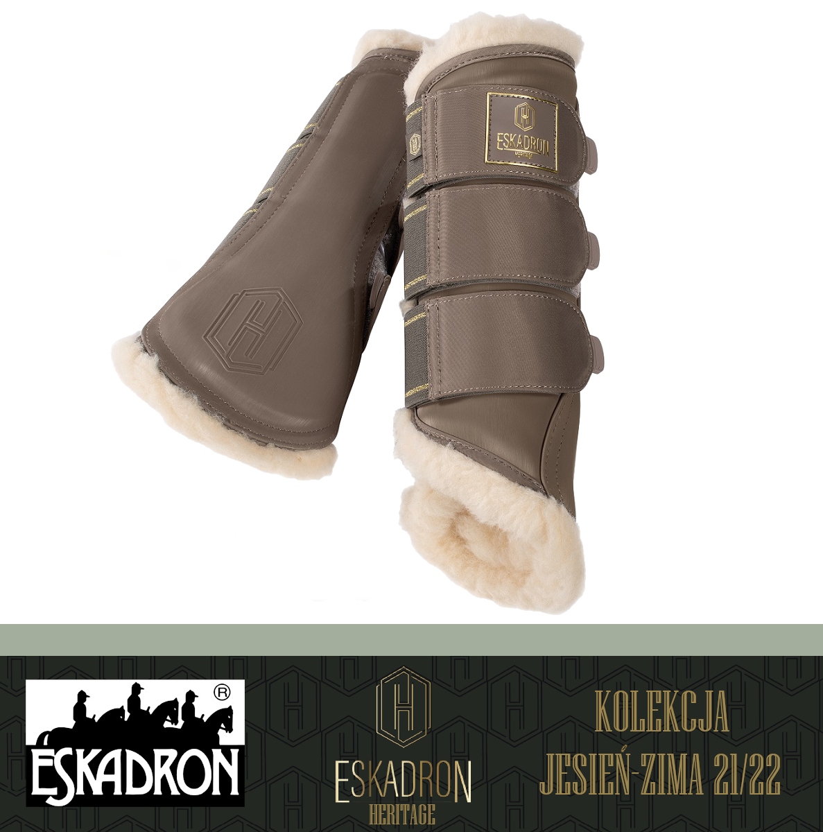 Ochraniacze kontaktowe Softslate Evo-wool Eskadron plaza taupe L