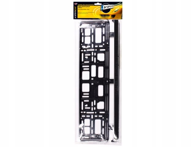 Ramka tablicy na tablicę rejestracyjną czarna