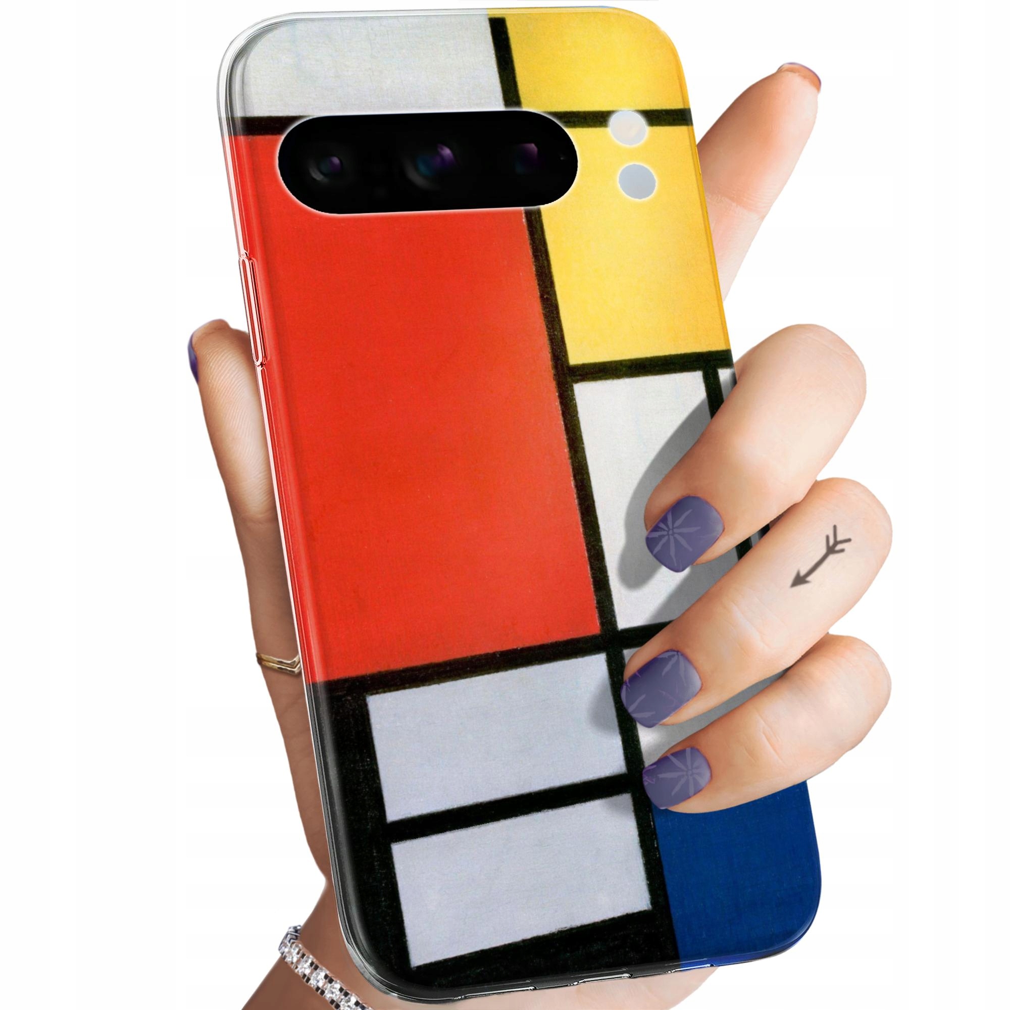 Etui Do Google Pixel 8 Pro Piet Mondrain Abstrakcja Geometria Obudowa