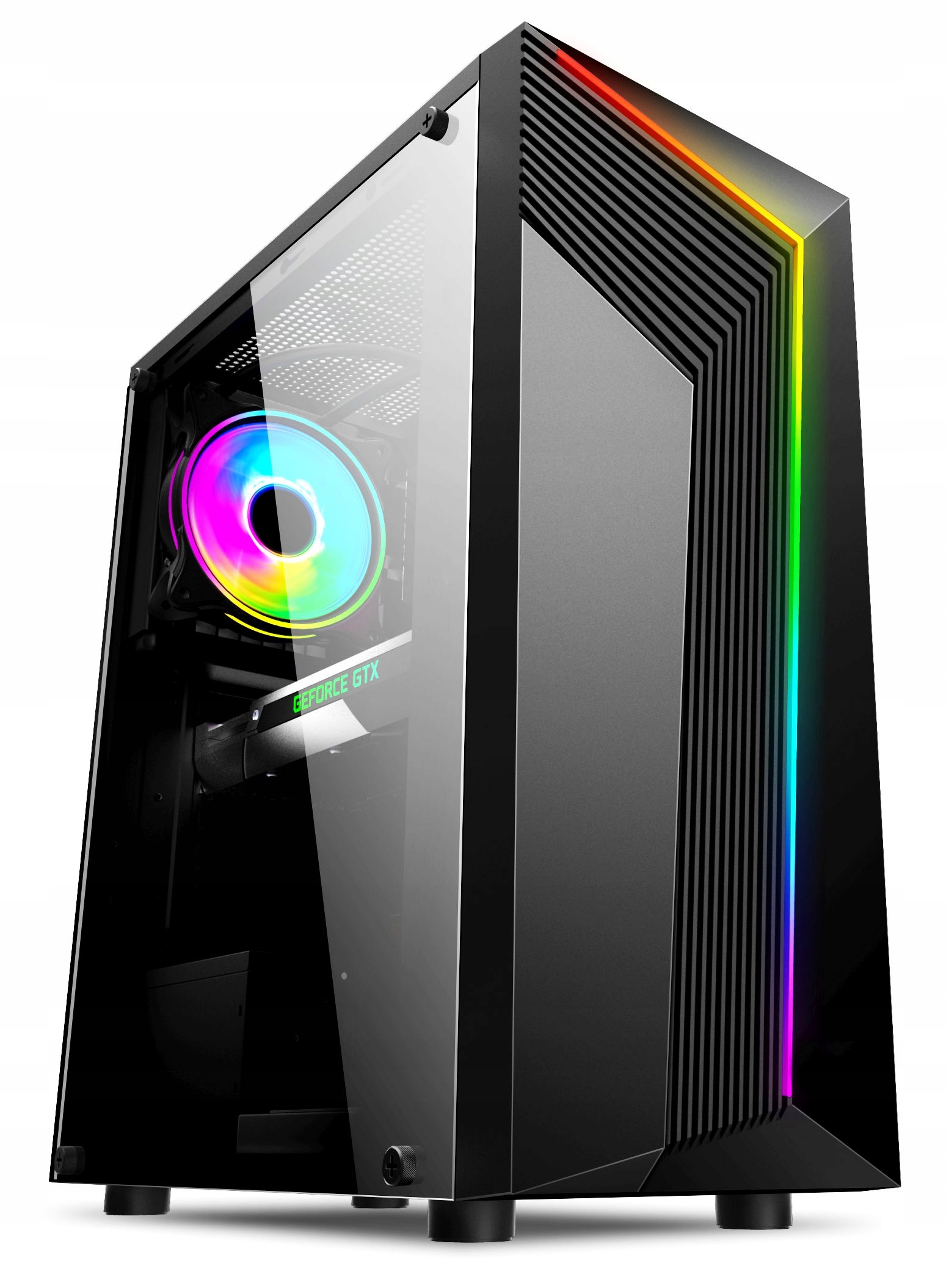 Obudowa Gamingowa Atx Rocket ROCC02 1x Led Argb Hartowane Szkło