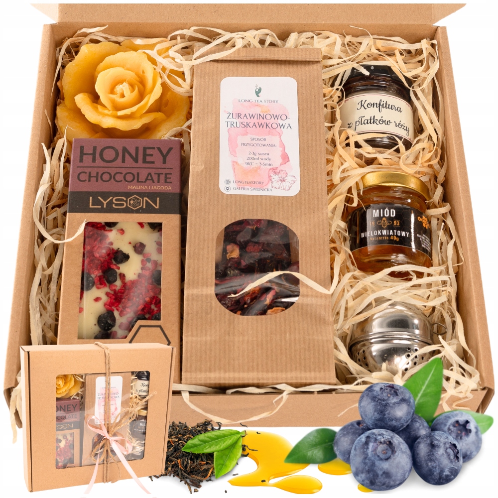 Levně Dárková Sada Dárek Pro Ni Ženy maminky babičky Čaj Med Box