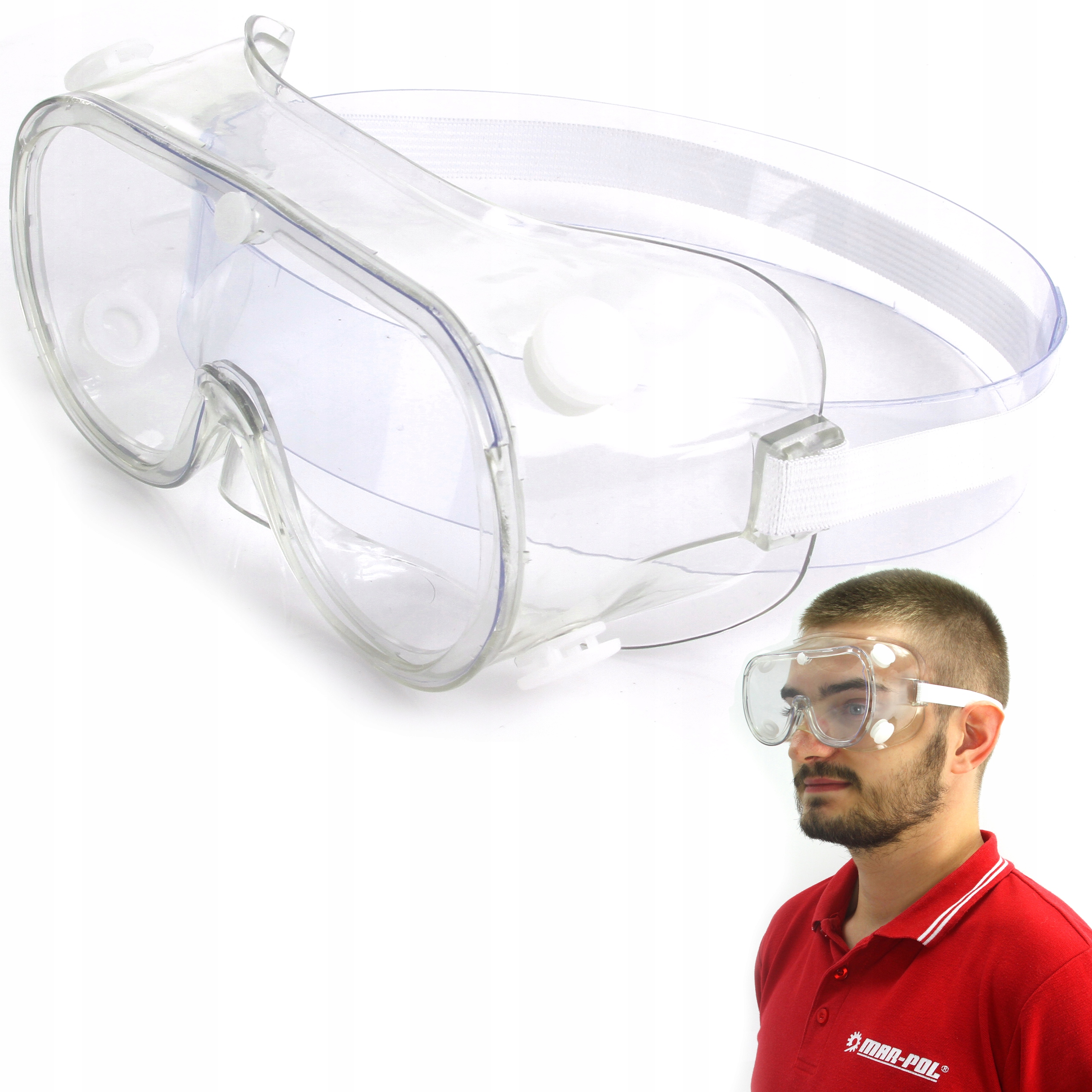 OKULARY PRZECIWODPRYSKOWE OCHRONNE GOGLE ROBOCZE