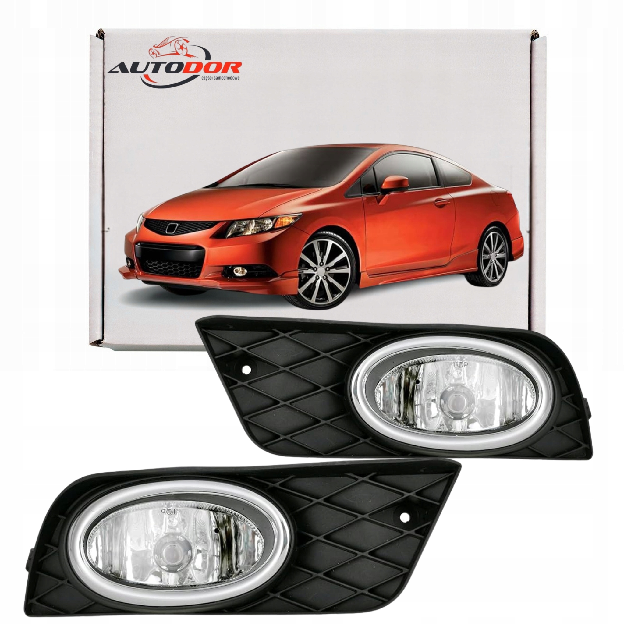 Honda CIVIC Sedan Kupé 2012 – Halogenové Mlhové Světlomety S Rámečky L P