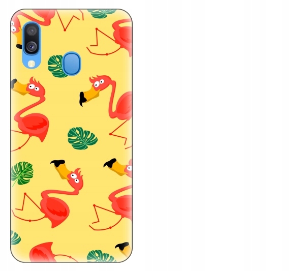 

Etui pokrowiec Samsung Galaxy A40 Flamingi smieszn